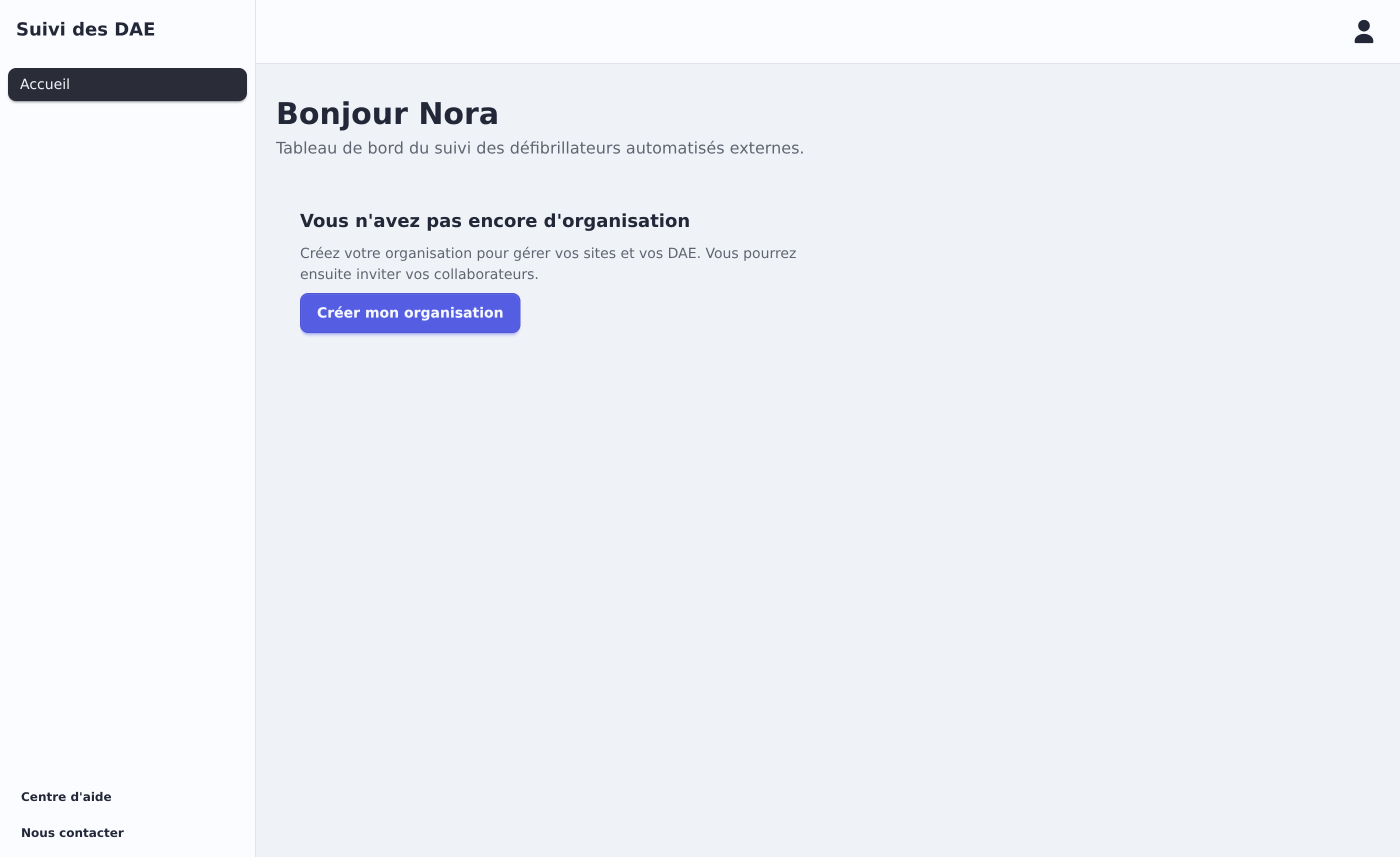 Accueil sans organisation